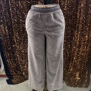 Favorite Daughter Charcoal Velour Pants